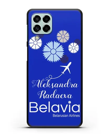 Именной чехол с корпоративной символикой Белавиа силиконовый для Samsung Galaxy M33 [SM-M336]