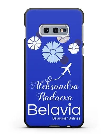 Именной чехол с корпоративной символикой Белавиа силиконовый для Samsung Galaxy S10e [SM-G970F]