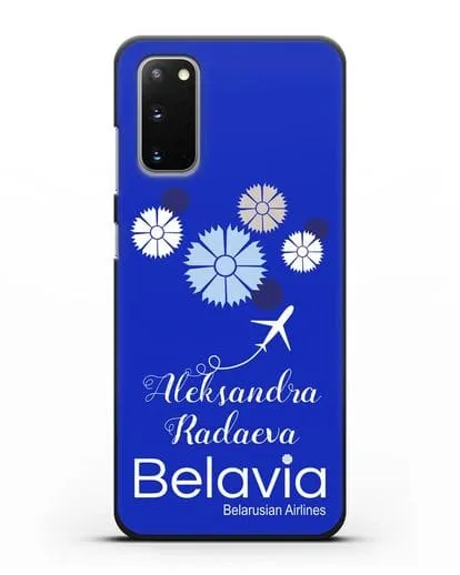 Именной чехол с корпоративной символикой Белавиа силиконовый для Samsung Galaxy S20 [SM-G980F]