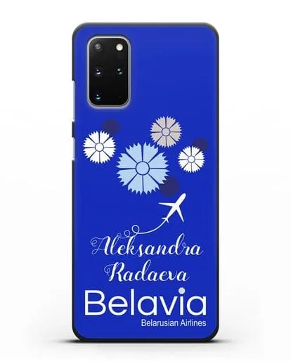 Именной чехол с корпоративной символикой Белавиа силиконовый для Samsung Galaxy S20 Plus [SM-G985F]