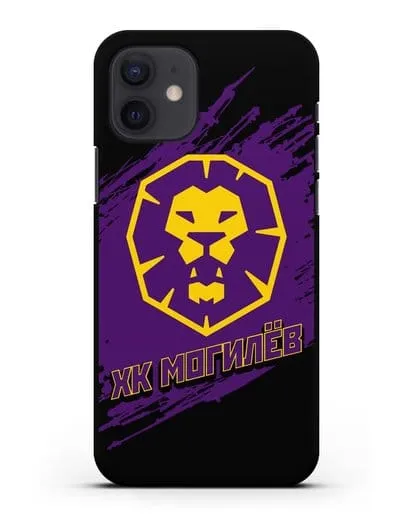 Чехол с надписью ХК Могилев силиконовый для iPhone 12