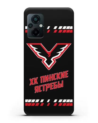 Чеxол с логотипом ХК Пинские ястребы силиконовый для Xiaomi Poco M5