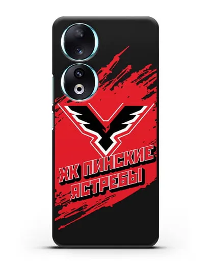 Чехол с надписью ХК Пинские ястребы силиконовый для Honor 90