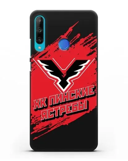 Чехол с надписью ХК Пинские ястребы силиконовый для Honor 9C