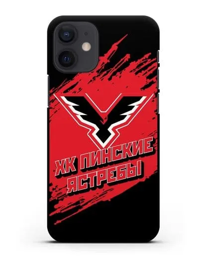 Чехол с надписью ХК Пинские ястребы силиконовый для iPhone 12 mini