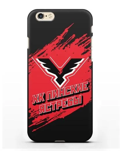 Чехол с надписью ХК Пинские ястребы силиконовый для iPhone 6s
