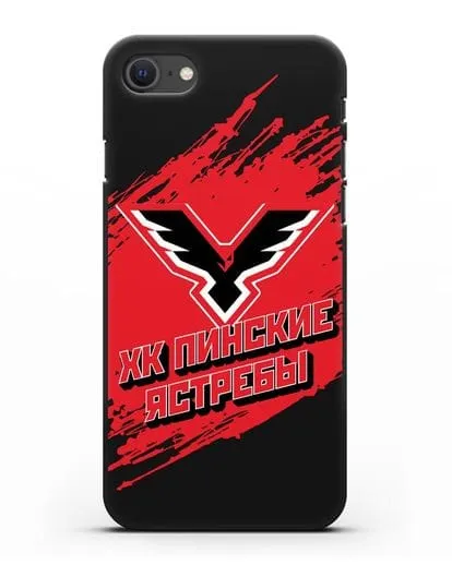 Чехол с надписью ХК Пинские ястребы силиконовый для iPhone SE 2020