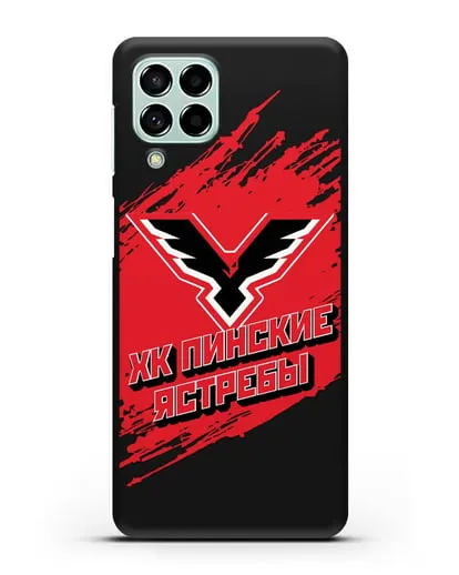 Чехол с надписью ХК Пинские ястребы силиконовый для Samsung Galaxy M53 [SM-M536]