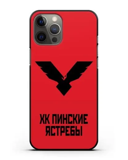 Чехол с эмблемой ХК Пинские ястребы силиконовый для iPhone 12 Pro Max