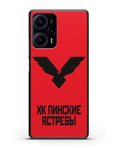 Чехол с эмблемой ХК Пинские ястребы силиконовый для Xiaomi Poco F5