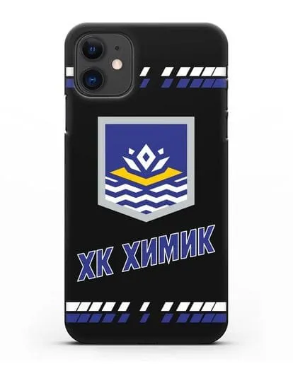 Чеxол с логотипом ХК Химик силиконовый для iPhone 11