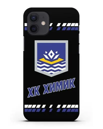 Чеxол с логотипом ХК Химик силиконовый для iPhone 12