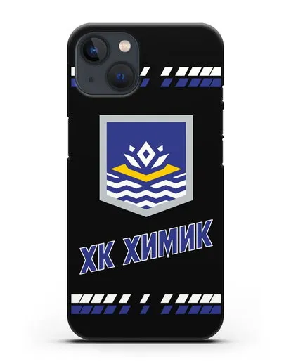 Чеxол с логотипом ХК Химик силиконовый для iPhone 13
