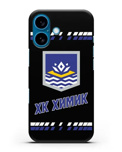 Чеxол с логотипом ХК Химик силиконовый для iPhone 16