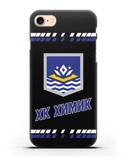 Чеxол с логотипом ХК Химик силиконовый для iPhone 7