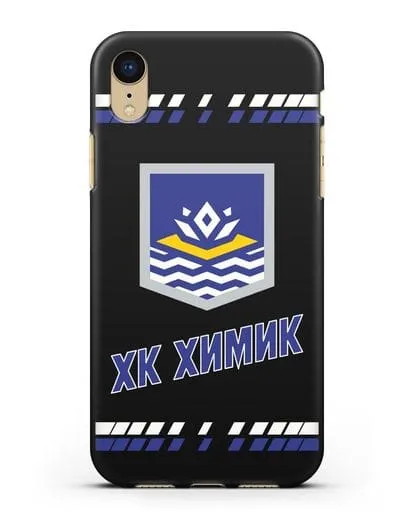 Чеxол с логотипом ХК Химик силиконовый для iPhone XR