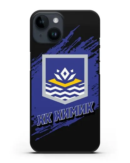 Чехол с надписью ХК Химик силиконовый для iPhone 14