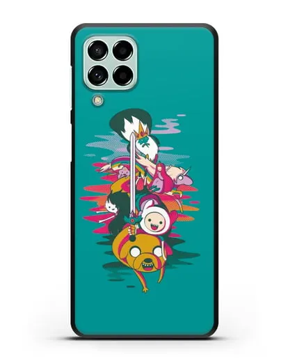 Чехол с персонажами Время приключений силиконовый для Samsung Galaxy M53 [SM-M536]