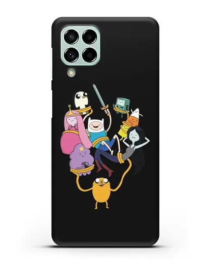 Чехол с иллюстрацией героев Adventure Time силиконовый для Samsung Galaxy M53 [SM-M536]