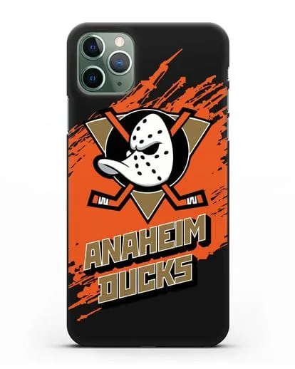 Чехол с надписью ХК Анахайм Дакс силиконовый для iPhone 11 Pro Max