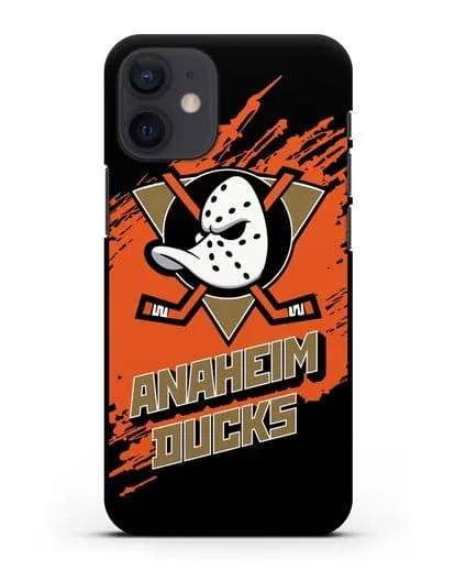 Чехол с надписью ХК Анахайм Дакс силиконовый для iPhone 12 mini
