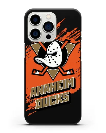 Чехол с надписью ХК Анахайм Дакс силиконовый для iPhone 13 Pro