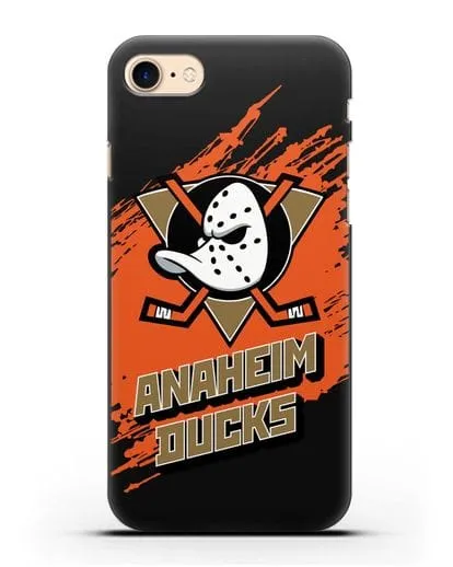 Чехол с надписью ХК Анахайм Дакс силиконовый для iPhone 7