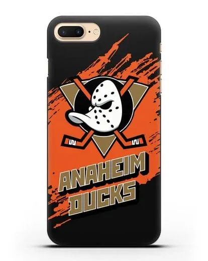 Чехол с надписью ХК Анахайм Дакс силиконовый для iPhone 7 Plus