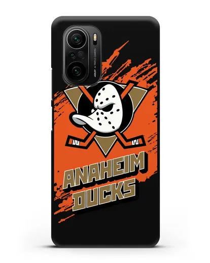 Чехол с надписью ХК Анахайм Дакс силиконовый для Xiaomi Poco F3