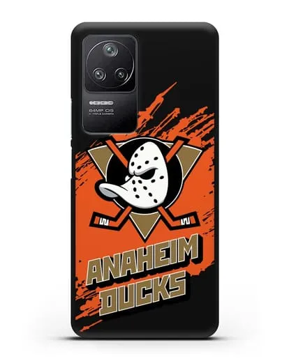 Чехол с надписью ХК Анахайм Дакс силиконовый для Xiaomi Poco F4