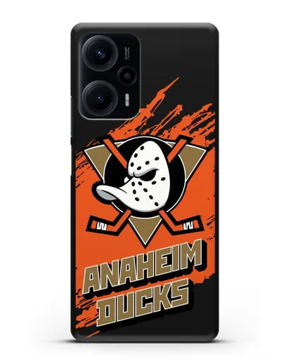 Чехол с надписью ХК Анахайм Дакс силиконовый для Xiaomi Poco F5