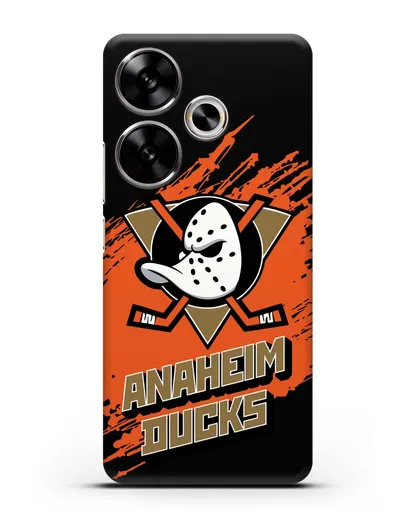 Чехол с надписью ХК Анахайм Дакс силиконовый для Xiaomi Poco F6
