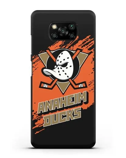 Чехол с надписью ХК Анахайм Дакс силиконовый для Xiaomi Poco X3
