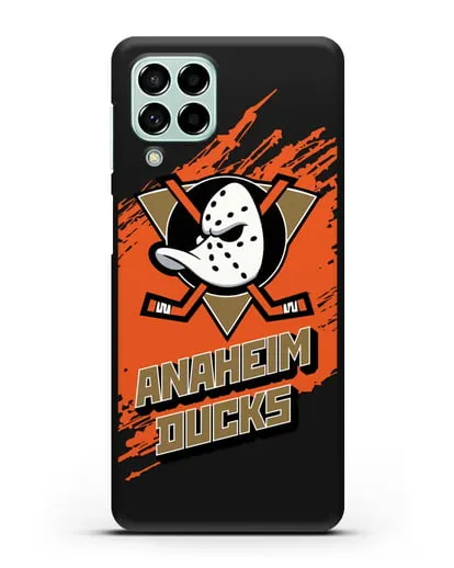 Чехол с надписью ХК Анахайм Дакс силиконовый для Samsung Galaxy M53 [SM-M536]