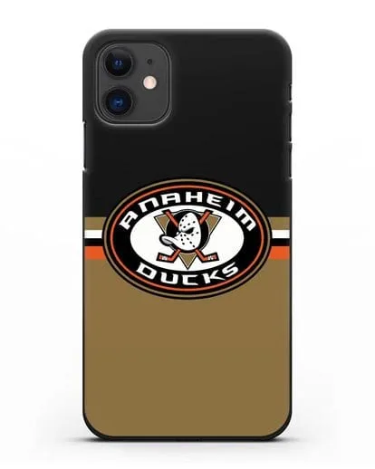 Чехол с символикой Anaheim Ducks силиконовый для iPhone 11