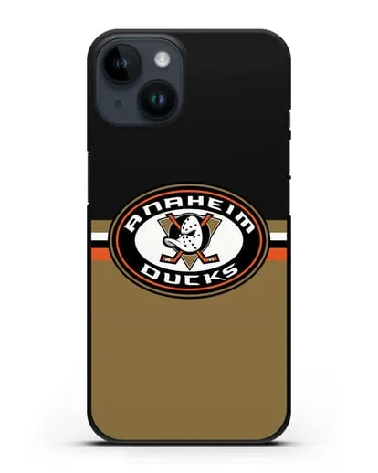 Чехол с символикой Anaheim Ducks силиконовый для iPhone 14