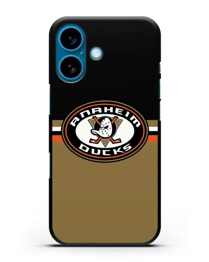 Чехол с символикой Anaheim Ducks силиконовый для iPhone 16
