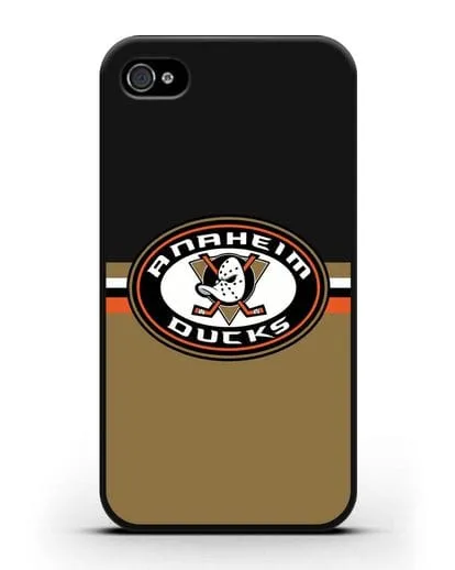 Чехол с символикой Anaheim Ducks силиконовый для iPhone 4/4s