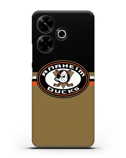 Чехол с символикой Anaheim Ducks силиконовый для Xiaomi Poco M6