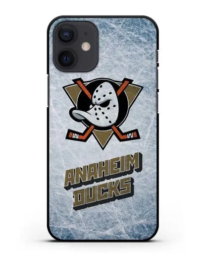 Чехол с рисунком Anaheim Ducks силиконовый для iPhone 12 mini