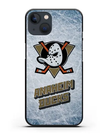 Чехол с рисунком Anaheim Ducks силиконовый для iPhone 13