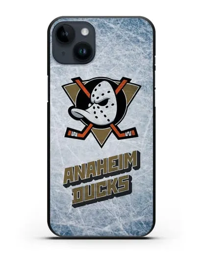 Чехол с рисунком Anaheim Ducks силиконовый для iPhone 14 Plus