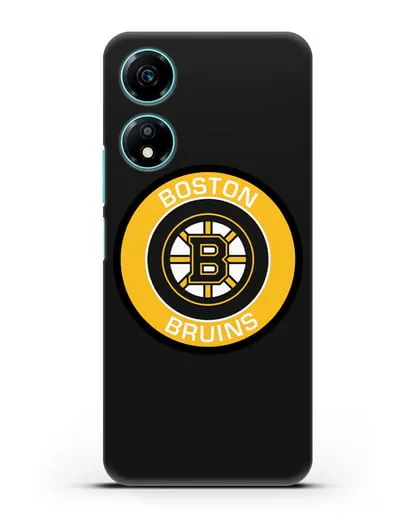 Чеxол с логотипом Boston Bruins силиконовый для Honor X5 Plus
