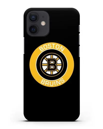 Чеxол с логотипом Boston Bruins силиконовый для iPhone 12 mini