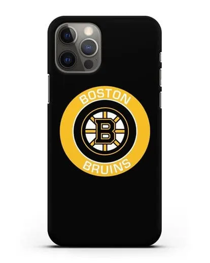 Чеxол с логотипом Boston Bruins силиконовый для iPhone 12 Pro