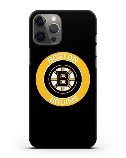 Чеxол с логотипом Boston Bruins силиконовый для iPhone 12 Pro Max