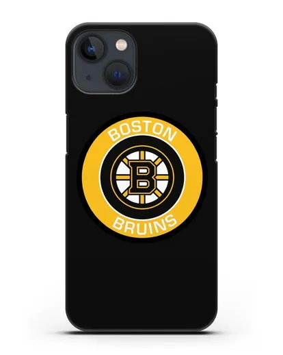 Чеxол с логотипом Boston Bruins силиконовый для iPhone 13 Mini