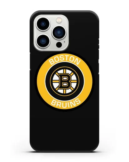 Чеxол с логотипом Boston Bruins силиконовый для iPhone 13 Pro