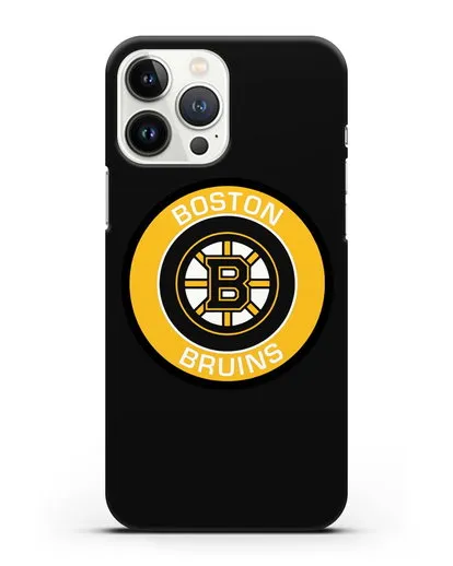 Чеxол с логотипом Boston Bruins силиконовый для iPhone 13 Pro Max