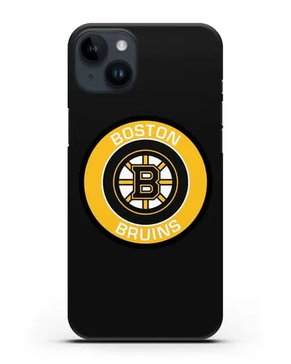 Чеxол с логотипом Boston Bruins силиконовый для iPhone 14 Plus